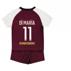 Paris Saint-Germain PSG Di Maria 11 Børn 3. Fodboldsæt 2021 S/S (+ Korte bukser)